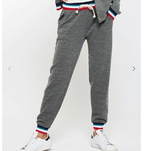 SOL ANGELES FLAG CROP JOGGER Size M Grey